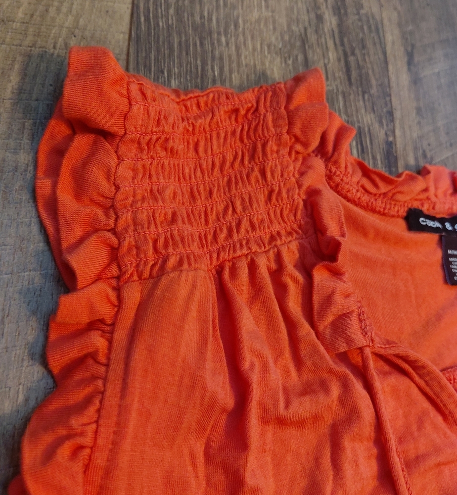 Cable & Gauge Vibrant Orange Top